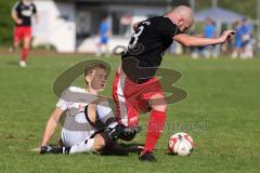 Kreisklasse - Saison 2024/25- TSV Gaimersheim II - SV Buxheim-  - Moritz Heckl schwarz Gaimersheim - Michael Brems weiss Buxheim - Foto: Meyer Jürgen