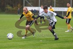 Kreisliga - Saison 2024/25- TSV Lichtenau - FC Mindelstetten - Steven Spieß gelb Lichtenau - Simon Schweiger weiss Mindelstetten - Foto: Meyer Jürgen