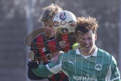 *** A-Junioren Bundesliga  - Saison 2025/26 - FC Ingolstadt 04 - SpVgg Greuther Fürth - Michelbach Kilian schwarz FCI - Mann Silas grün Fürth  - Foto: Meyer Jürgen