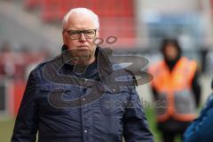 3. Liga; FC Ingolstadt 04 - 1. FC Saarbrücken; vor dem Spiel Vorsitzender des Vorstandes Peter Jackwerth (FCI)