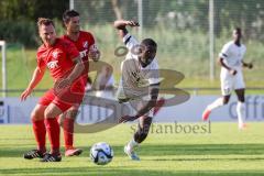 3. Liga; FC Ingolstadt 04 - Trainingslager, Testspiel, FC Kottern; Zweikampf Kampf um den Ball Daouda Beleme (9, FCI)