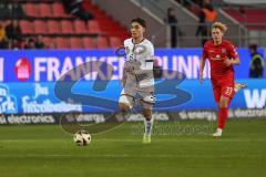 3. Liga - Saison 2024/25 - FC Ingolstadt 04 - SpVgg Unterhaching - XXXXX - Maximilian  Henning (Nr.33 - Unterhaching) - Foto: Meyer Deniz Zeitler (Nr.38 - FCI)