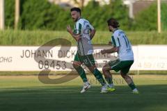 Landesliga - Saison 2025/26 - SV Manching - SV Cosmos Aystetten - Marcel Posselt (Nr.12 - SV Manching) schiesst den 1:1 Ausgleichstreffer - jubel - - XXXXX - Foto: Meyer Jürgen