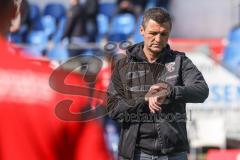 3. Liga; SV Meppen - FC Ingolstadt 04; warmup vor dem Spiel Cheftrainer Michael Köllner (FCI)