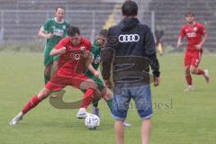 Bayernliga Nord - Saison 2023/2024 - FC Ingolstadt 04 - VFB Eichstätt - Starkregen - Cheftrainer Thomas Karg (FCI II) - Paul Herbert (Nr.26 - FCI U21) - Foto: Meyer Jürgen