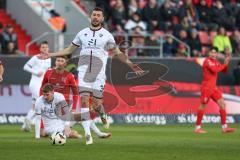 3. Liga - Saison 2024/25 - FC Ingolstadt 04 - SpVgg Unterhaching - Lukas Fröde (Nr.34 - FCI) enttäuscht  - XXXXX - Foto: Meyer Jürgen