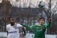 Bezirksliga - Saison 2025/26 - FC Gerolfing - DJK München - Ahmet Altay (Nr.25 - FC Gerolfing) - Dennis Appiiah weiss München - Foto: Meyer Jürgen