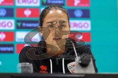 DFB-Pokal; FC Ingolstadt 04 - 1. FC Kaiserslautern; Pressekonferenz Interview Cheftrainerin Sabrina Wittmann (FCI)