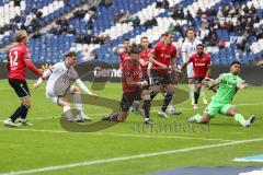 3. Liga; Hannover 96 II - FC Ingolstadt 04; Tor Jubel Treffer Simon Lorenz (32, FCI) Wallner Lukas (44 H96) Walbrecht Tim (33 H96) Wechsel Leon-Oumar (30 H96) keine Chance, Westermeier Ben (42 H96)