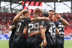 3. Liga; FC Ingolstadt 04 - SV Waldhof Mannheim; Tor Jubel Treffer 1:0 Felix Keidel (43, FCI) Moritz Seiffert (23, FCI) Dennis Borkowski (7, FCI) David Kopacz (29, FCI) Benjamin Kanuric (8, FCI) Mladen Cvjetinovic (19, FCI)