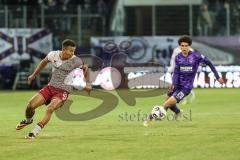 3. Liga; Erzgebirge Aue - FC Ingolstadt 04; Marcel Costly (22, FCI) Fabisch Jonah (20 Aue)