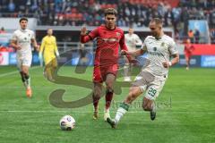 3. Liga; FC Ingolstadt 04 - TSV 1860 München; Zweikampf Kampf um den Ball Yann Sturm (7, FCI) Rittmüller Marvin (29 TSV)