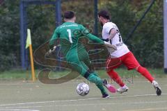 Bezirksliga - Saison 2024/25 - FC Fatih Ingolstadt - SpVgg Kammerberg - Haris Cehic Torwart Kammerberg - Osman Tarik Camdal weiss Fatih - Foto: Meyer Jürgen