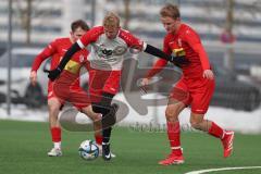 Schanzer Amateurcup 2026 - TSV Kösching - TSV Wolnzach-  - Ibo Miller weiss Wolnzach - Sebastian Zabka rot Kösching - Foto: Meyer Jürgen