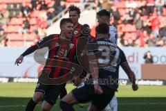 3. Liga - Saison 2024/25 - FC Ingolstadt 04 - 1. FC Saarbrücken - Der 1:0 Führungstreffer per Freisstoss von Benjamin Kanuric (Nr.8 - FCI) - jubel -  - XXXXX - Foto: Meyer Jürgen