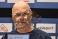 3. Liga; SV Waldhof Mannheim - FC Ingolstadt 04; Pressekonferenz Interview Cheftrainer Bernhard Trares (SVWM)