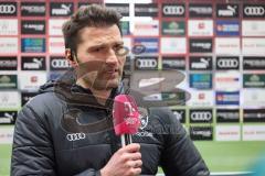 3. Liga; FC Ingolstadt 04 - Rot-Weiss Essen; Cheftrainer Guerino Capretti (FCI) nach dem Spiel im Interview