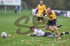 Kreisliga - Saison 2024/25- TSV Lichtenau - FC Mindelstetten - Steven Spieß gelb Lichtenau - Simon Schweiger weiss Mindelstetten - Foto: Meyer Jürgen