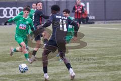 Bayernliga Nord - Saison 2024/25 - FC Ingolstadt 04 II - VFB Eichstätt - Aurel Kuqanaj (Nr.27 - FCI U21) - Jonas Fries grün Eichstätt - Foto: Meyer Jürgen