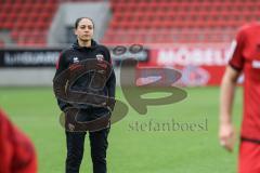 3. Liga; FC Ingolstadt 04 - SSV Ulm; Sieg Jubel Freude nach dem Spiel Cheftrainerin Sabrina Wittmann (FCI) nachdenklich