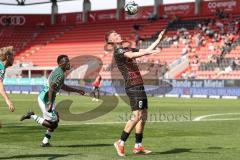 3. Liga; FC Ingolstadt 04 - VfB Lübeck; Benjamin Kanuric (8, FCI) Adou Emanuel (34 VfB)