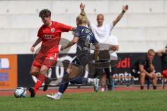 DFB - Pokal Frauen 1. Runde - Saison 2023/2024 - FC Ingolstadt 04 - FC Carl Zeiss Jena - Anna Petz (Nr.16 - FCI Frauen) - Ter Horst Jette blau Jena - Foto: Meyer Jürgen