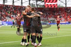 3. Liga; FC Ingolstadt 04 - SV Waldhof Mannheim; Tor Jubel Treffer 1:0 Felix Keidel (43, FCI) Moritz Seiffert (23, FCI) Dennis Borkowski (7, FCI) David Kopacz (29, FCI) Benjamin Kanuric (8, FCI)