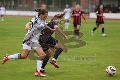 2. Bundesliga Frauen - Saison 2024/25 - FC Ingolstadt 04 Frauen - 1. FC Nürnberg - Wolski Lea (Nr.5 - FCI Frauen) - Lein Nastasia weiss Nürnberg - Foto: Meyer Jürgen