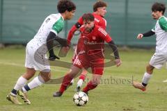 Kreisklasse - Saison 2025/26- Türk SV Ingolstadt - SV Lippertshofen - Marc Funk weiss Lippertshofen - Anil Kayrancioglu rot Türkisch  - Foto: Meyer Jürgen