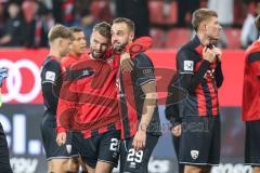 3. Liga; FC Ingolstadt 04 - Borussia Dortmund II; Sieg Jubel Freude David Kopacz (29, FCI) Yannick Deichmann (20, FCI)