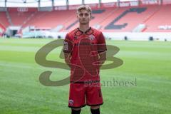 Jasper Maljojoki (23, FCI) ; FC Ingolstadt 04; 3.Liga,  Porträttermin 2025/2026; Headshot, Headshots, Porträt, Vorstellung, Präsentation, Pressetermin, Fußball, GER