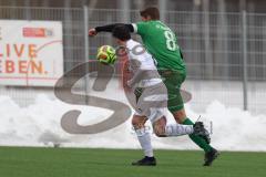 AUDI - Schanzer Amateurcup - Finale -  2026  - SV Hundszell - SV Denkendorf - Matthias Pickl grün Denkendorf - Maximilian Plattner weiss Hundszell - Foto: Meyer Jürgen