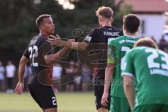 Testspiel; 3. Liga; VfB Eichstätt - FC Ingolstadt 04; Tor Jubel Treffer Benjamin Kanuric (8, FCI) mit Marcel Costly (22, FCI)