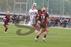 DFB Pokal - Frauen - Saison 2025/26 - FC Ingolstadt 04 Frauen - 1. FC Nürnberg - Nina Penzkofer (Nr.29 - FC Ingolstadt Frauen I) - Thöle Amelie rot Nürnberg #12 - Foto: Meyer Jürgen