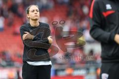 3. Liga; FC Ingolstadt 04 - SSV Jahn Regensburg; Cheftrainerin Sabrina Wittmann (FCI) enttäuscht Remis 1:1