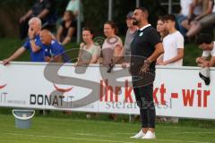 Bezirksliga - Saison 2023/2024 - SV Manching  - SV Lerchenau - Cheftrainer Serkan Demir (SV Manching) - Foto: Meyer Jürgen
