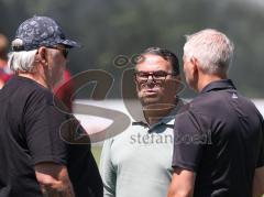Testspiel - Saison 2026/27 - VFB Eichstätt - FC Ingolstadt 04 - Scouting/Kaderplanung Rigo Hof (FCI) mitte - Vorsitzender des Vorstandes Peter  Jackwerth (FCI) - Geschäftsführer Sport/Kommunikation Harald Gärtner (FCI)  - XXXXX - Foto: Meyer Jürgen