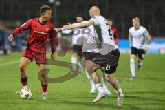 3. Liga; SSV Ulm - FC Ingolstadt 04; Marcel Costly (22, FCI) Seegert Marcel (21 Ulm)