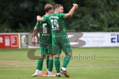 Landesliga - Saison 2024/25 - SV Manching - FSV Pfaffenhofen - Der 2:1 Führungstreffer durch Cedric Sengl (Nr.16 - SV Manching) - jubel  - Foto: Meyer Jürgen