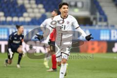 3. Liga; SV Wehen Wiesbaden - FC Ingolstadt 04; Tor Jubel Treffer 0:2 Deniz Zeitler (38, FCI)