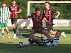 Landesliga - Freundschaftsspiel - Saison 2026/27 - SV Manching - FC Ingolstadt 04 II - Dzenis Seferovic (Nr.6 - SV Manching) - Justin Nottrodt (Nr.21 - FCI II) - Foto: Meyer Jürgen
