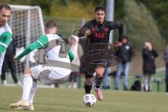 *** Bayernliga Nord - Saison 2025/26 - *** FC Ingolstadt 04 II - SC Eltersdorf - Berkay Öztürk (Nr.17 - FC Ingolstadt II) - Robin Renner weiss Eltersdorf  - Foto: Meyer Jürgen