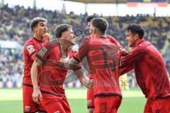 3. Liga; Alemannia Aachen - FC Ingolstadt 04; Dennis Kaygin (10, FCI) Tor Jubel Treffer 0:1 Siegtreffer, Yann Sturm (7, FCI) Davide Sekulovic (33, FCI) Jonas Scholz (15, FCI) Fredrik Carlsen (8, FCI)