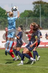 DFB - Pokal Frauen 1. Runde - Saison 2023/2024 - FC Ingolstadt 04 - FC Carl Zeiss Jena - Janning Jasmin Torwart Jena - Nina Penzkofer (Nr.13 - FCI Frauen) - Foto: Meyer Jürgen