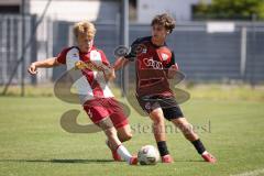 A-Junioren Bundesliga  - Saison 2026/27 - A-Junioren - FC Ingolstadt 04 - Jahn Regensburg - Thomas Sadler rot FCI - Lars Rack weiss Regensburg - Foto: Meyer Jürgen