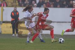 DFB -Pokal Frauen - Saison 2025/26 - FC Ingolstadt 04 Frauen - FC Bayern München - Stefanie Reischmann (Nr.24 - FC Ingolstadt Frauen I) - Caruso Arianna rot Bayern - Foto: Meyer Jürgen