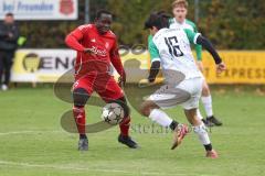 Kreisklasse - Saison 2025/26- Türk SV Ingolstadt - SV Lippertshofen - Ousseynou Tamba rot Türkisch  - Linus Pfaller weiss Lippertshofen - Foto: Meyer Jürgen