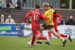 Kreisliga - Saison 2026/27 - SV Zuchering - FC Hitzhofen/Oberzell - Lennart Staib gelb Hitzhofen - Julian Moser rot Zuchering #14 -  Foto: Meyer Jürgen