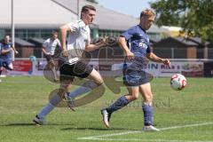 Kreisklasse - Saison 2024/25- TSV Gaimersheim II - TSV Etting  - Christoph Katzenbogen weiss Gaimersheim - Marco Zimmermann blau Etting - Foto: Meyer Jürgen