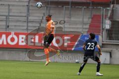 3.Liga - Saison 2023/2024 - Freundschaftsspiel - FC Ingolstadt 04 - SpVgg Unterhaching - Leon Guwara (Nr.6 - FCI) - Markus Schwabl (Nr.23 - Unterhaching) - Foto: Meyer Jürgen